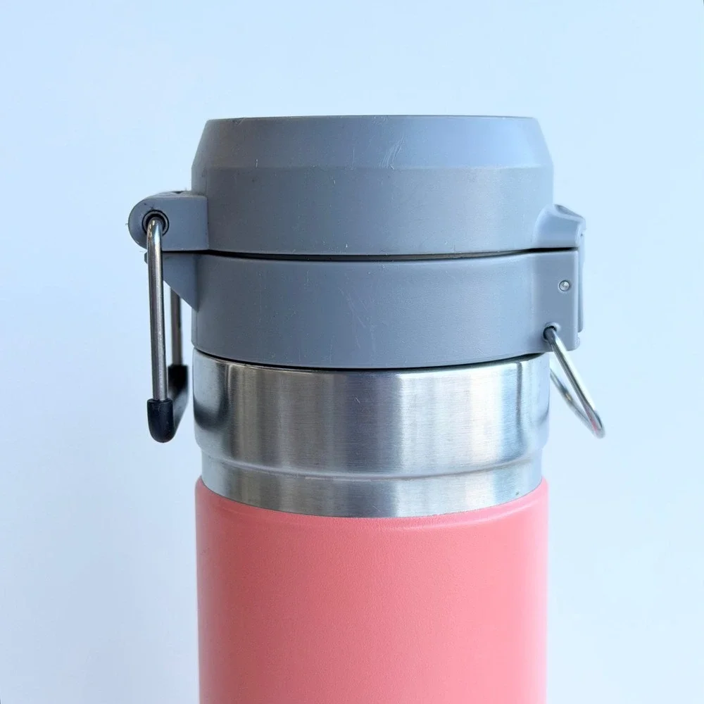 Stanley Quick Flip Go Insulated Stainless Steel Water Bottle 24oz Coral Orange - Picture 3 of 8